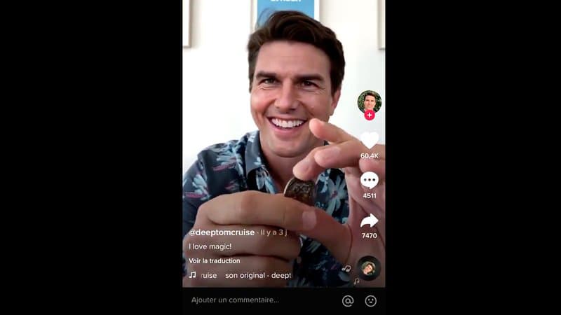 Sur TikTok, un “deep fake” recrée un Tom Cruise plus vrai que nature
