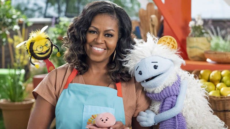 Michelle Obama arrive sur Netflix avec “Gaufrette et Mochi”, une série qui promeut la nourriture saine