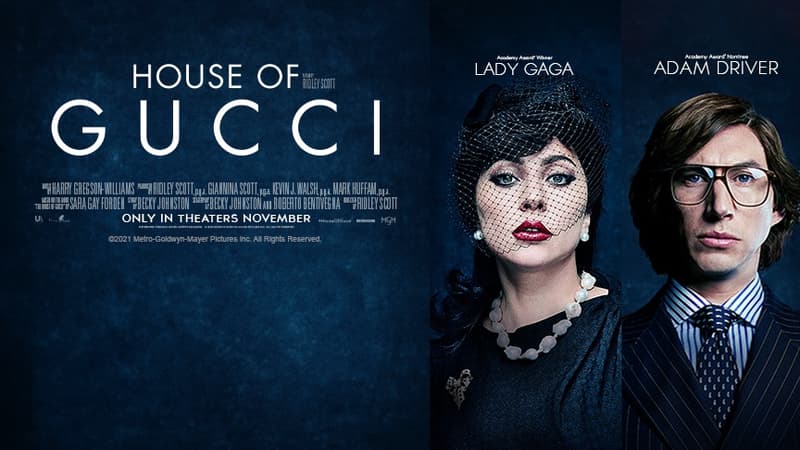 “House Of Gucci”: la première bande-annonce dévoilée, avec Lady Gaga, Adam Driver et Jared Leto