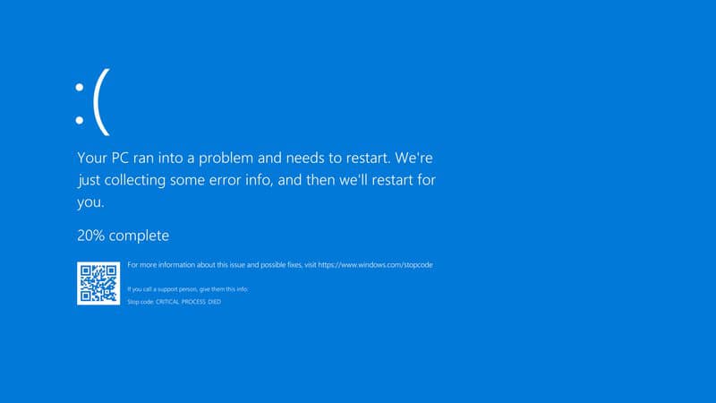 “Votre ordinateur a rencontré un problème”: Microsoft change la couleur de l’écran bleu de Windows