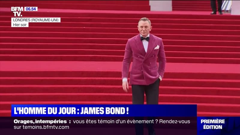 Dernier tapis rouge de Daniel Craig en tant que James Bond pour l’avant-première ce mardi soir