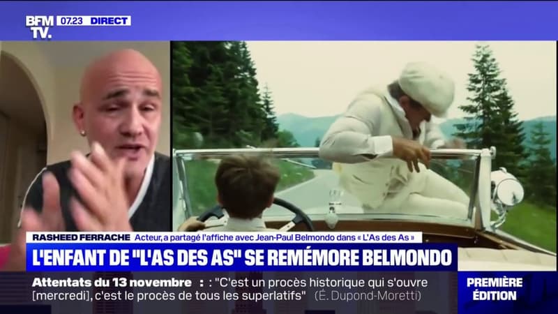Mort de Jean-Paul Belmondo: l’acteur Rachid Ferrache se souvient de “quelqu’un de très paternel, très protecteur”
