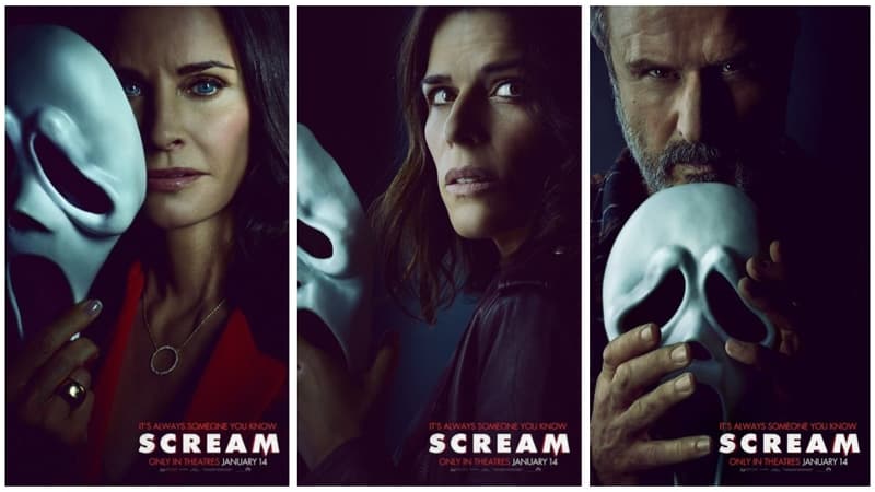 Le prochain film “Scream” se dévoile dans de nouvelles affiches