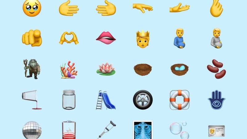 Homme enceinte, corail, boule disco: les nouveaux emojis d’Apple arrivent