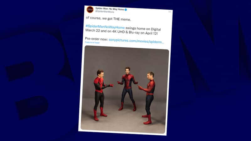 Spider-Man: Tom Holland, Tobey Maguire et Andrew Garfield recréent un meme mythique