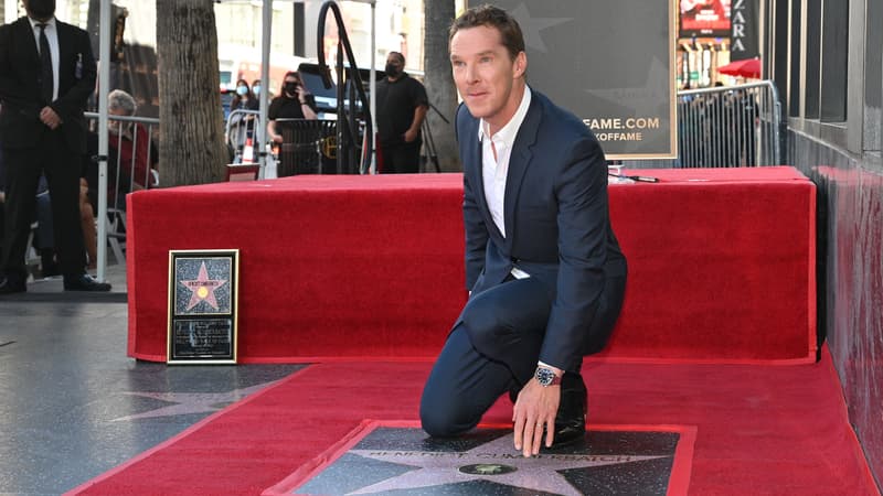 Benedict Cumberbatch inaugure son étoile à Hollywood