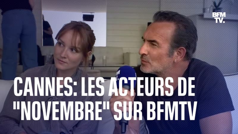 Festival de Cannes: l’interview de Jean Dujardin et Anaïs Demoustier, à l’affiche de “Novembre”