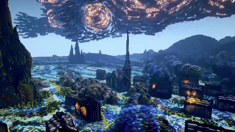 Sur Minecraft, un joueur reproduit en 3D “La Nuit étoilée” de van Gogh