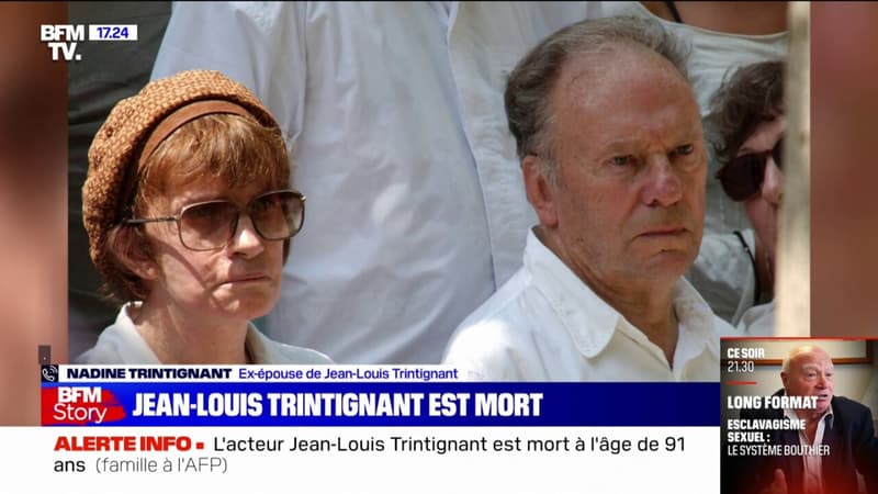 “C’était quelqu’un de rare”: Nadine Trintignant rend hommage à Jean-Louis Trintignant
