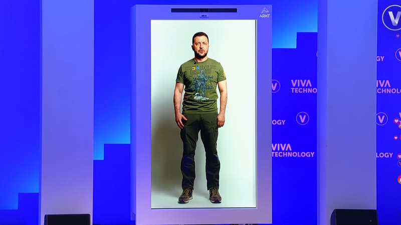 Comment fonctionne l’hologramme de Volodymyr Zelensky apparu à VivaTech