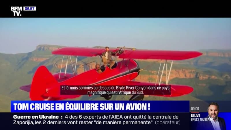 Les images de Tom Cruise en équilibre sur un avion sur le tournage de “Mission impossible”