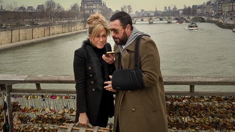 Jennifer Aniston et Adam Sandler débarquent à Paris dans la bande-annonce de “Murder Mystery 2”