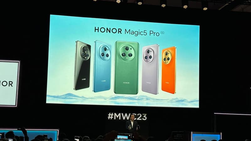 MWC 2023: Honor dévoile son smartphone Magic 5 Pro, présenté comme un champion de la photo
