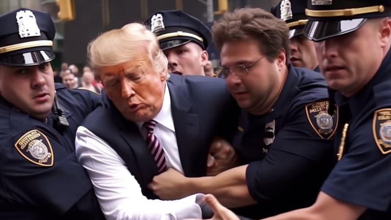 L-image-de-l-arrestation-fictive-de-Donald-Trump-generee-par-le-logiciel-Midjourney-1602609