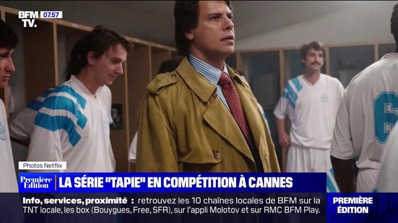 “Wonderman”: les premières images de Laurent Laffite incarnant Bernard Tapie pour une série Netflix