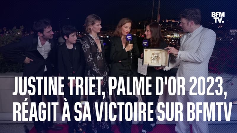 Festival de Cannes: Justine Triet réagtit sur BFMTV après sa Palme d’Or