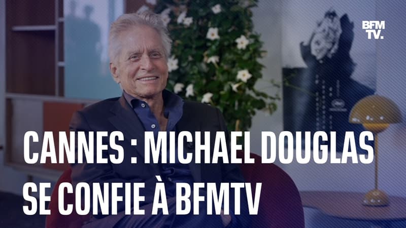 Festival de Cannes: après avoir reçu une Palme d’or d’honneur, Michael Douglas se confie à BFMTV