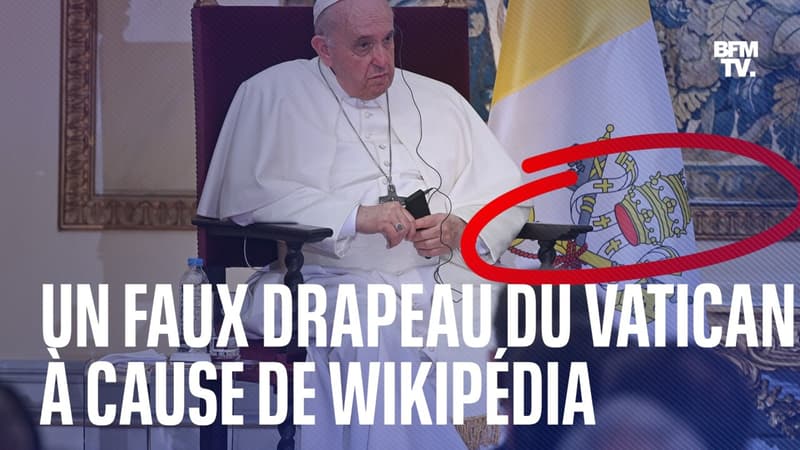 Un faux drapeau du Vatican circule partout dans le monde à cause d’une erreur sur Wikipédia