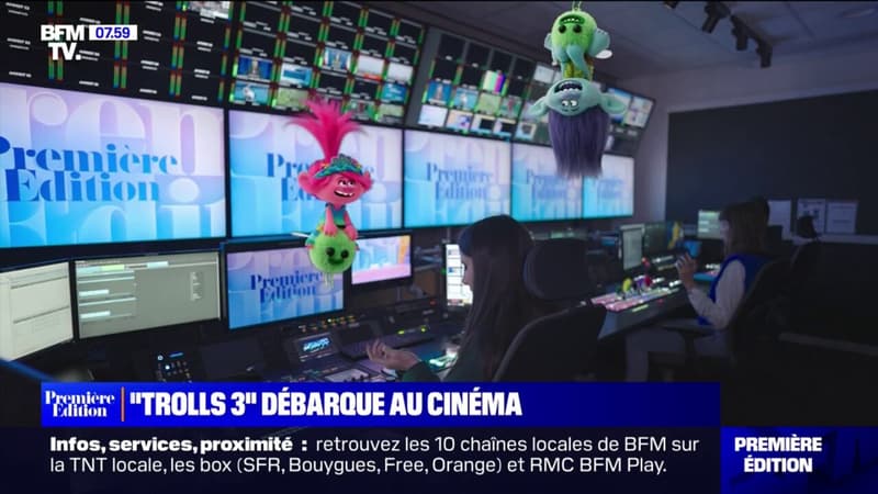 Les “Trolls” reviennent au cinéma ce mercredi et s’invitent dans la régie de BFMTV