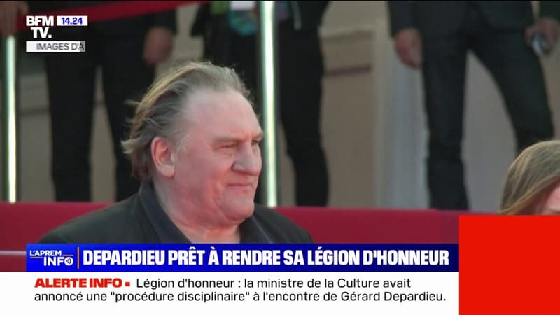 Gérard Depardieu met sa Légion d’honneur “à la disposition” de la ministre de la Culture