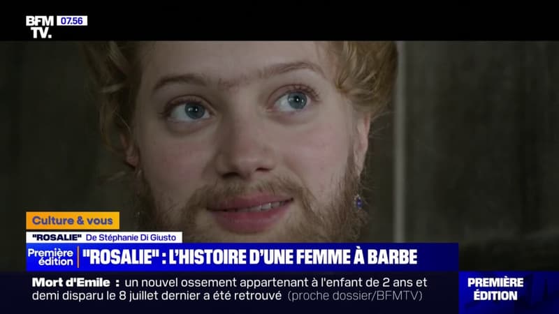 Nadia Tereszkiewicz incarne une femme à barbe, inspirée de Clémentine Delait, dans “Rosalie” au cinéma ce mercredi