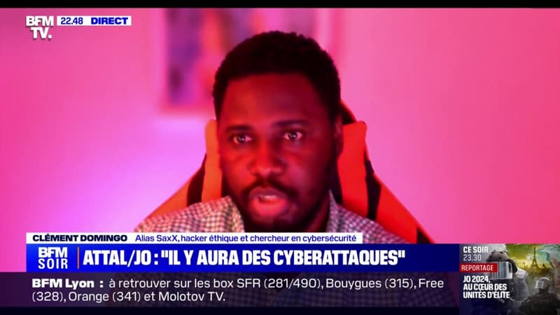 Cyberattaques: “Il y a eu énormément d’efforts faits sur le cœur des JO”, explique Clément Domingo (hacker éthique et chercheur en cybersécurité)