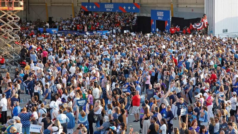 La foule d’un meeting de Kamala Harris a-t-elle été générée par une IA comme le prétend Donald Trump?