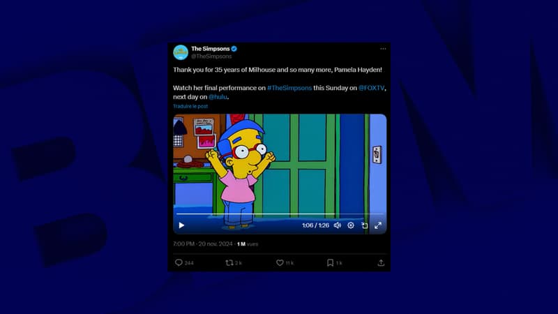 Les Simpson: la voix de Milhouse se retire, 35 ans après ses débuts