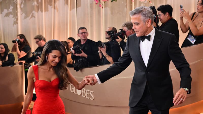 “Bonsoir, mes amis”: George Clooney prend la parole en français aux Golden Globes après sa naturalisation