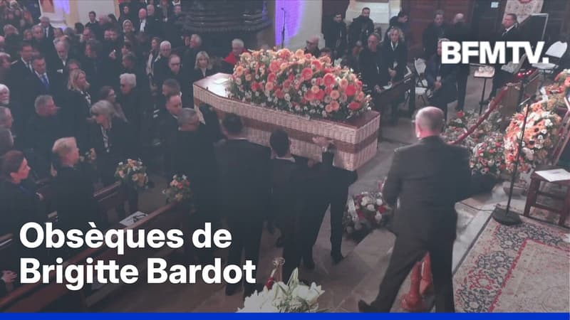 Le cercueil de Brigitte Bardot est arrivé dans l’église