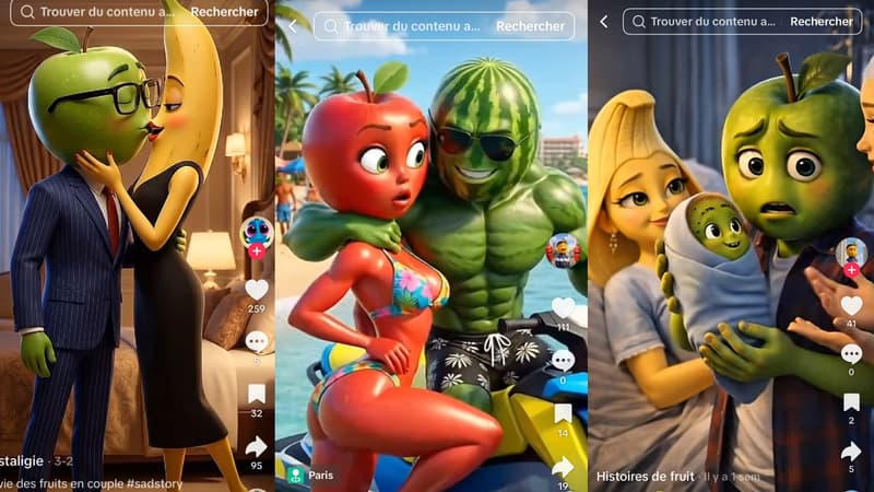 TikTok: qui se cache derrière ces vidéos virales de fruits et légumes sexualisés générées par IA?