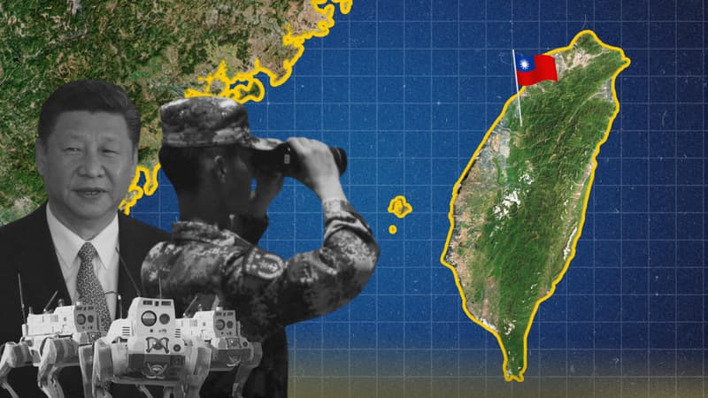 Un “laboratoire de la guerre du futur”: comment les premières vagues d’une invasion de Taïwan par la Chine pourraient être assurées par des drones et des robots de combat