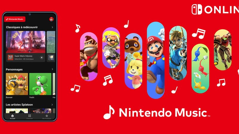 Nintendo Music est désormais accessible sur le web, et via Android Auto et Apple Carplay: on peut enfin écouter les musiques de Mario Kart, Zelda et Animal Crossing n’importe où