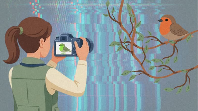 Fausses images, branche effacée, plumage inventé… En voulant embellir leurs photos d’oiseaux grâce à l’IA, des passionnés créent malgré eux de fausses espèces qui perturbent des recherches scientifiques essentielles